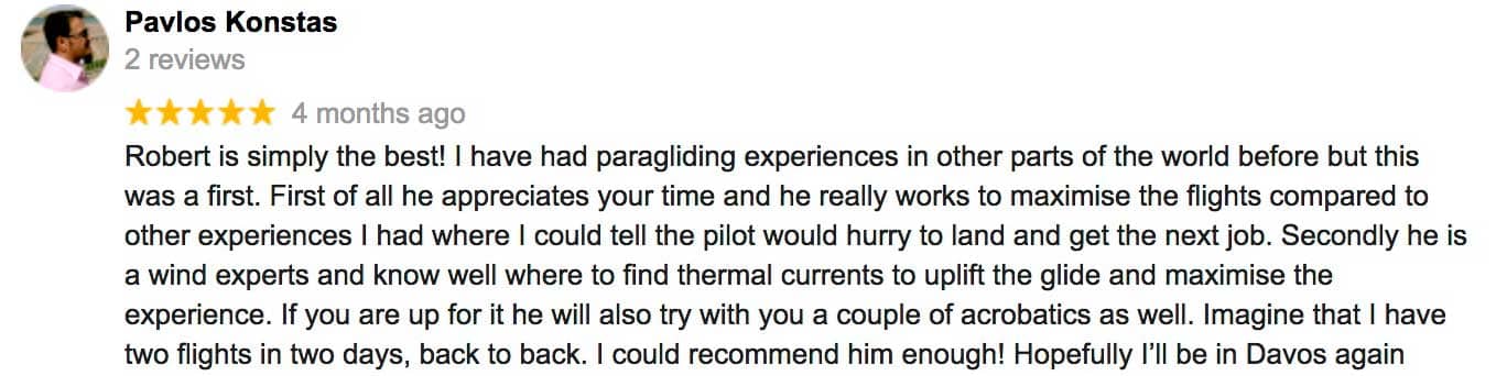 Reviews Paragliding Davos