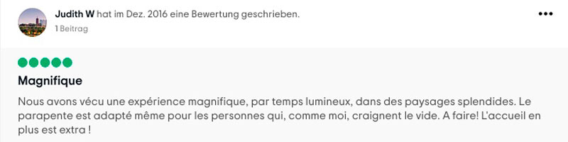 Nos critiques TripAdvisor